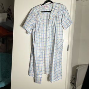 Vintage Housecoat | Cotton Robe | Retro Loungewear | Dressing Gown